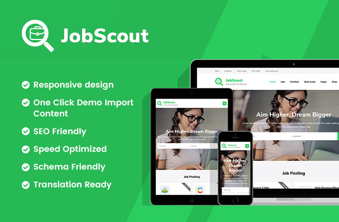 sales banner of JobScout WordPress Theme