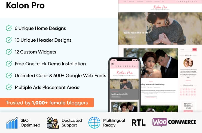 sales banner of Kalon Pro WordPress Theme