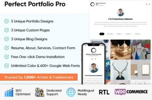 Portfolio WordPress Theme for Personal and Business Websites