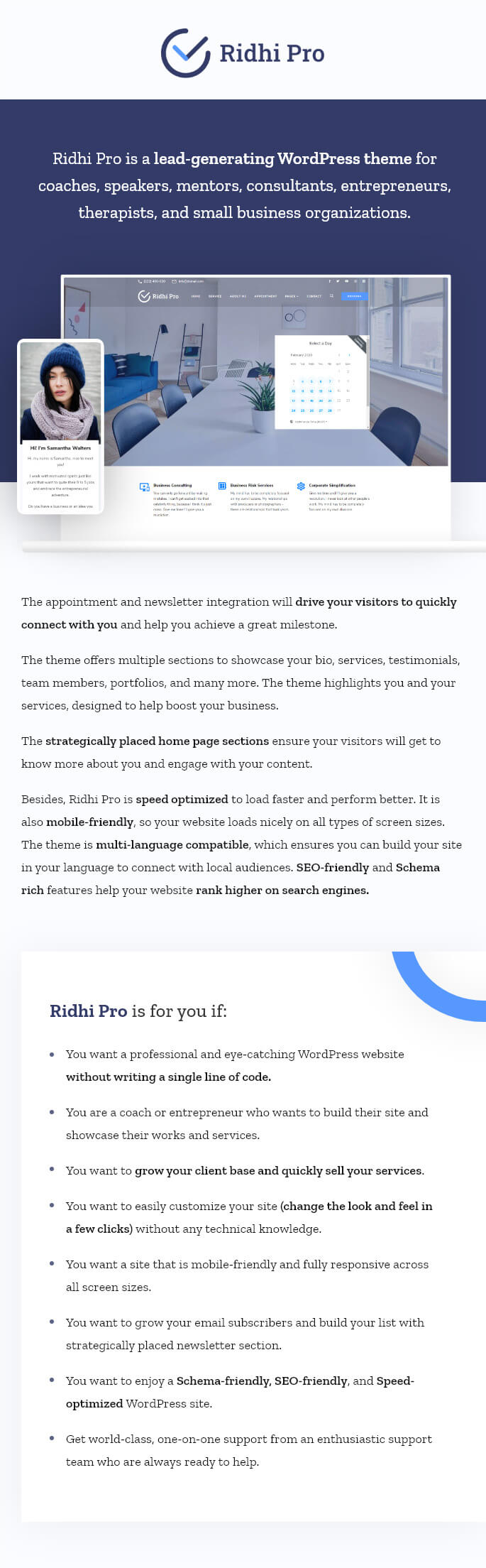 Ridhi Pro WordPress Theme