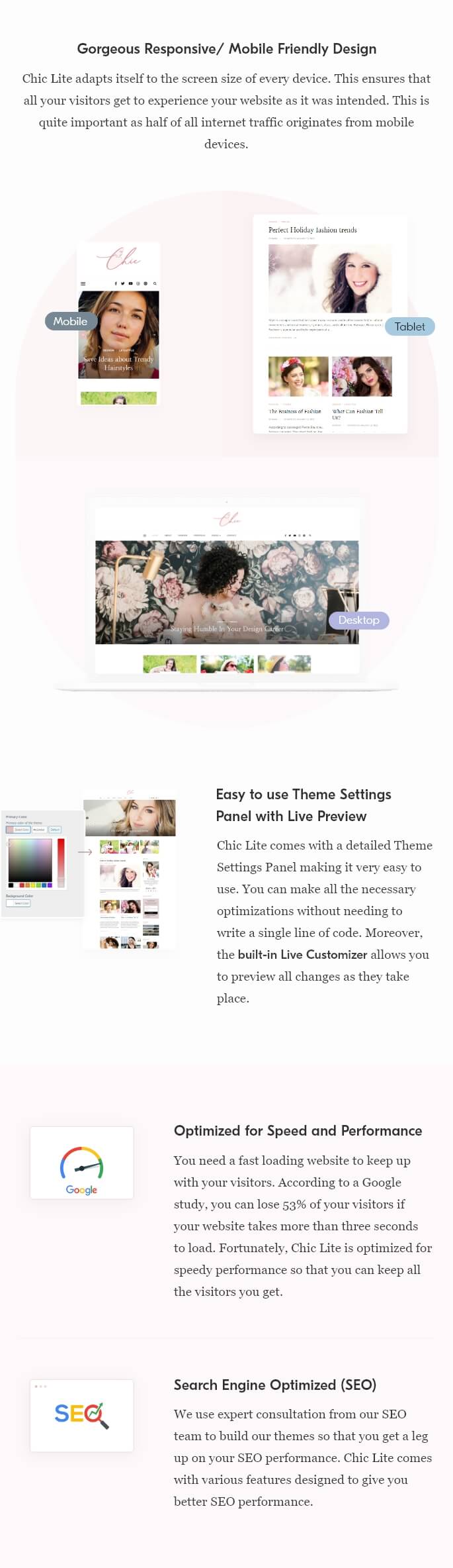 Chic Lite WordPress Theme - 4