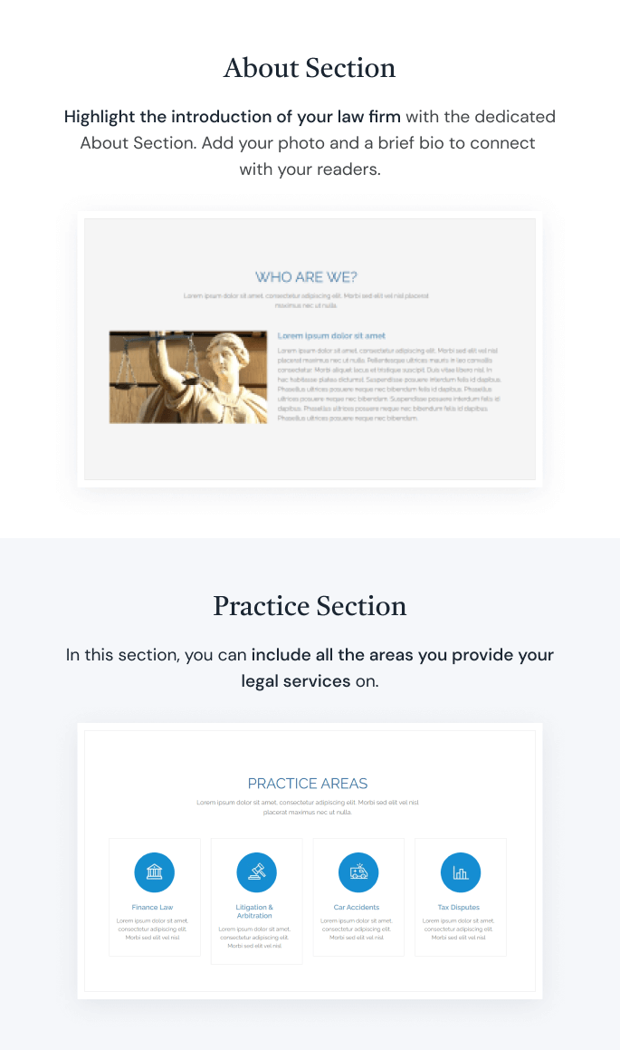 Lawyer Landing Page Theme