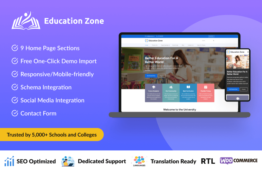 featured image for Education Zone Theme
