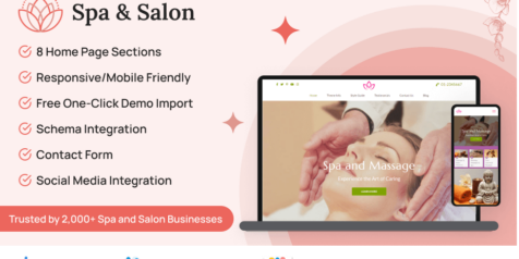 Spa and Salon Theme featured Image